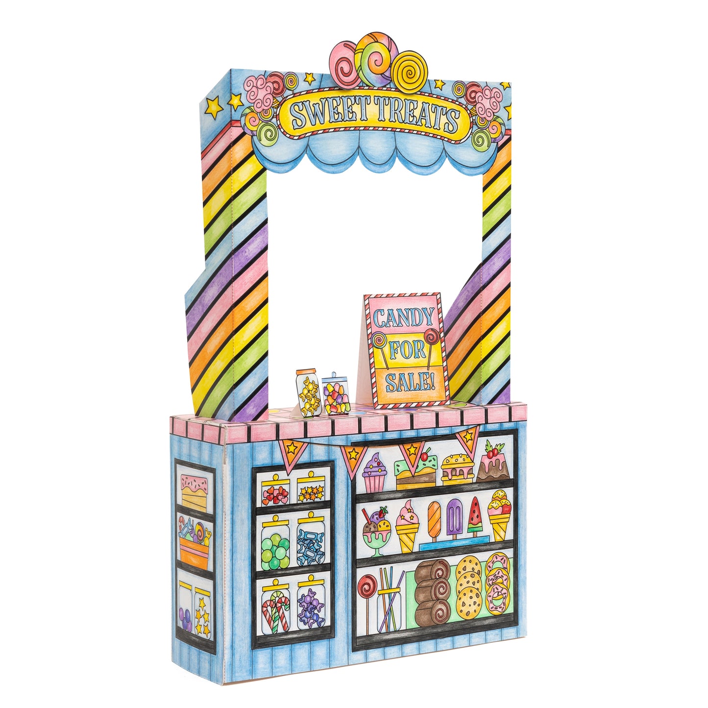 Colorbok Make It Colorful! Color Your Own Candy Stand-Candy Stand