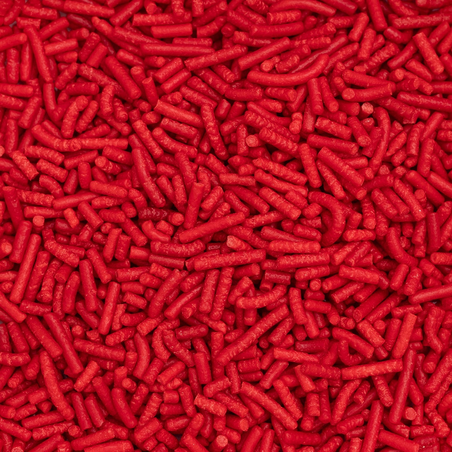 AC Food Crafting Bulk Polished Jimmies 25lbs-Bright Red