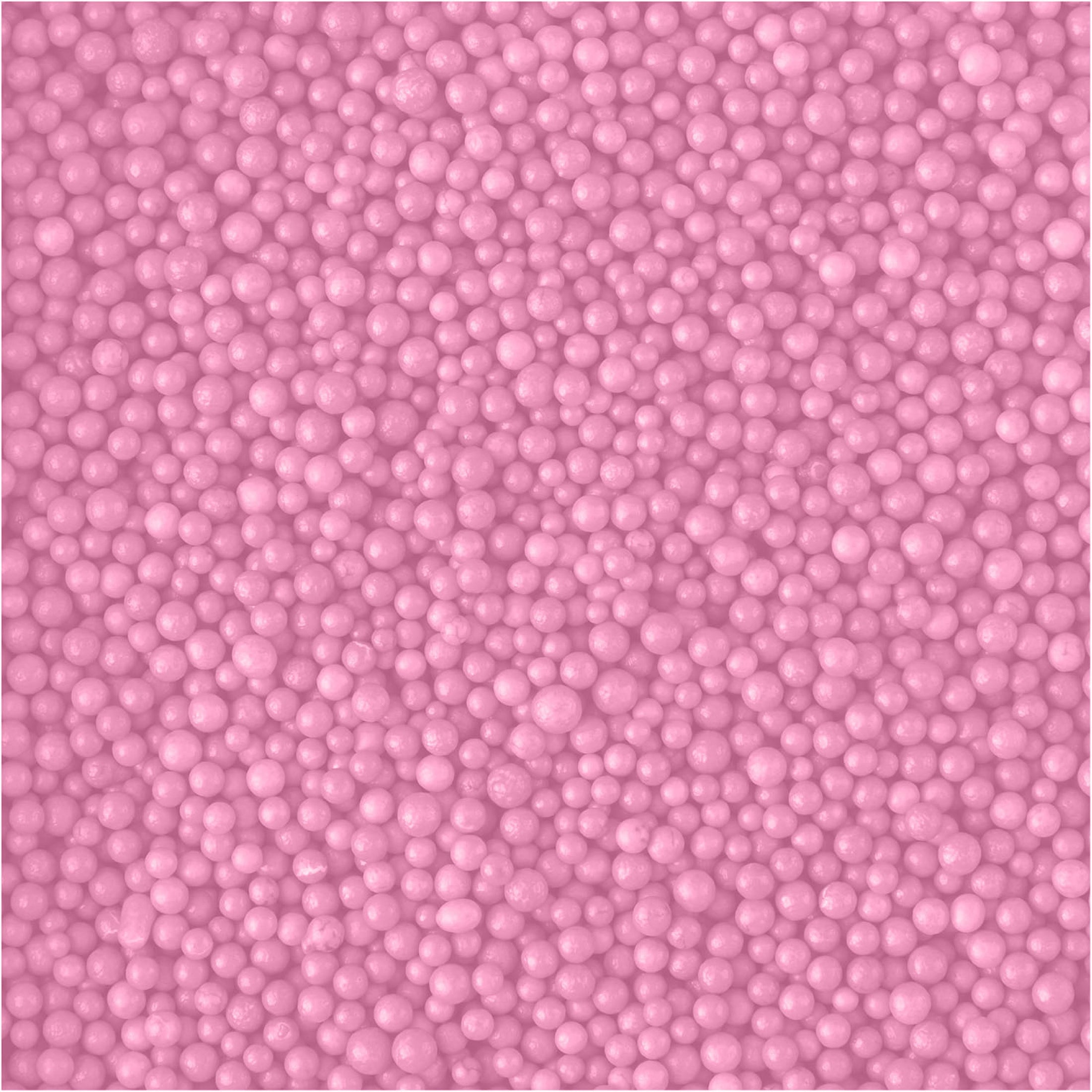 AC Food Crafting Bulk Polished Nonpareil Sprinkles 25lbs-Medium Pink