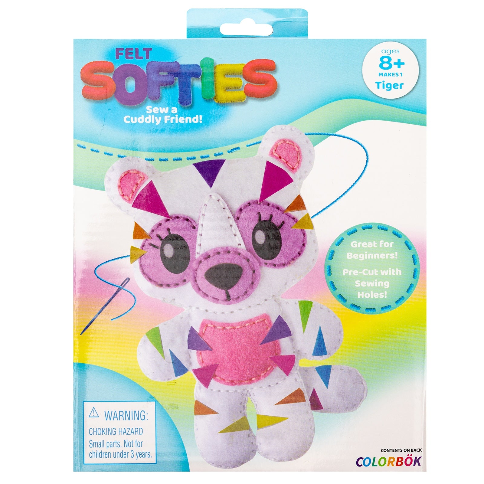 Felt Softies Rainbow Tiger Sewing Kit