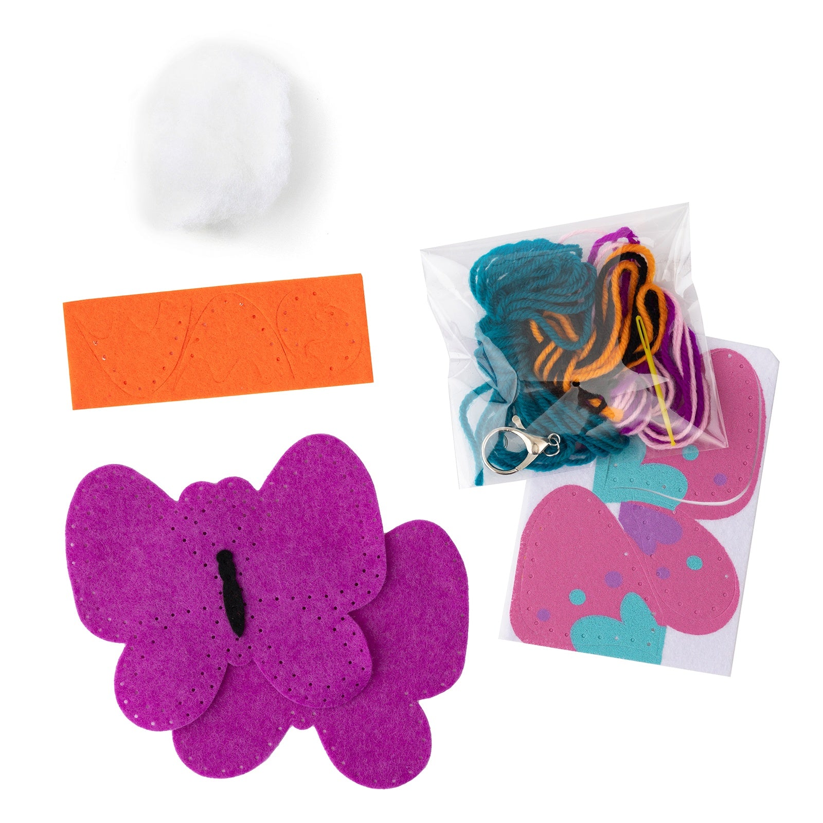 Colorbok Sew Cute! Felt Backpack Clip-Butterfly Tassel
