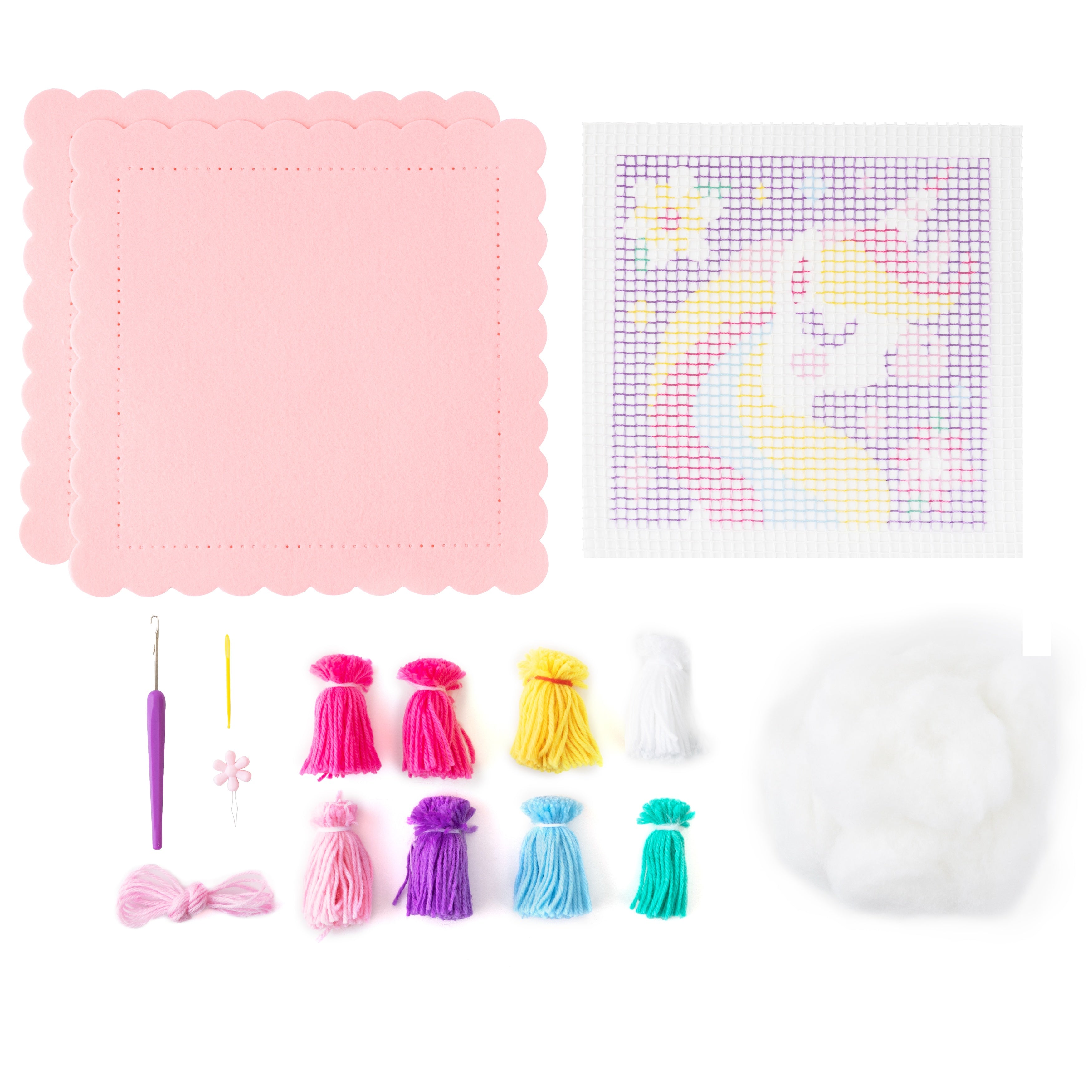 Sew Cute! Unicorn Latch Hook Pillow Kit