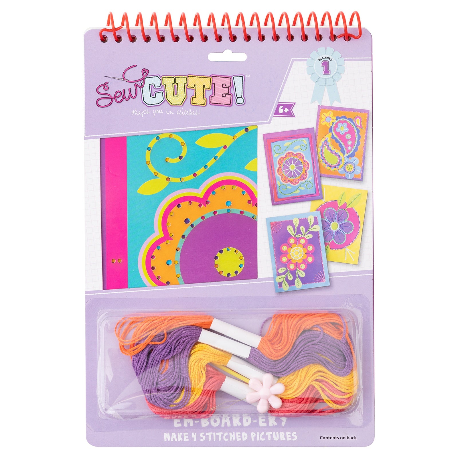 Sew Cute! Em-Board-Ery Flower Stitch Kit