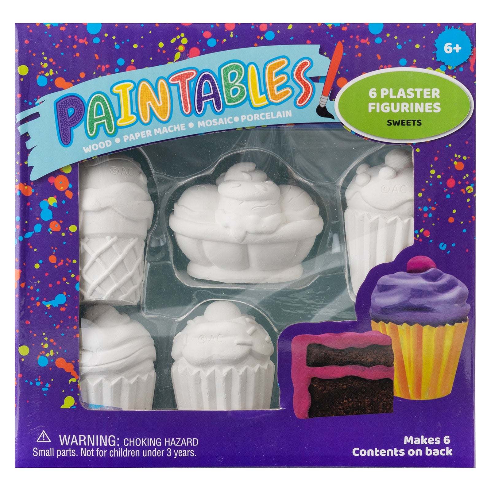 Paintables Plaster Sweets Kit - Makes 6