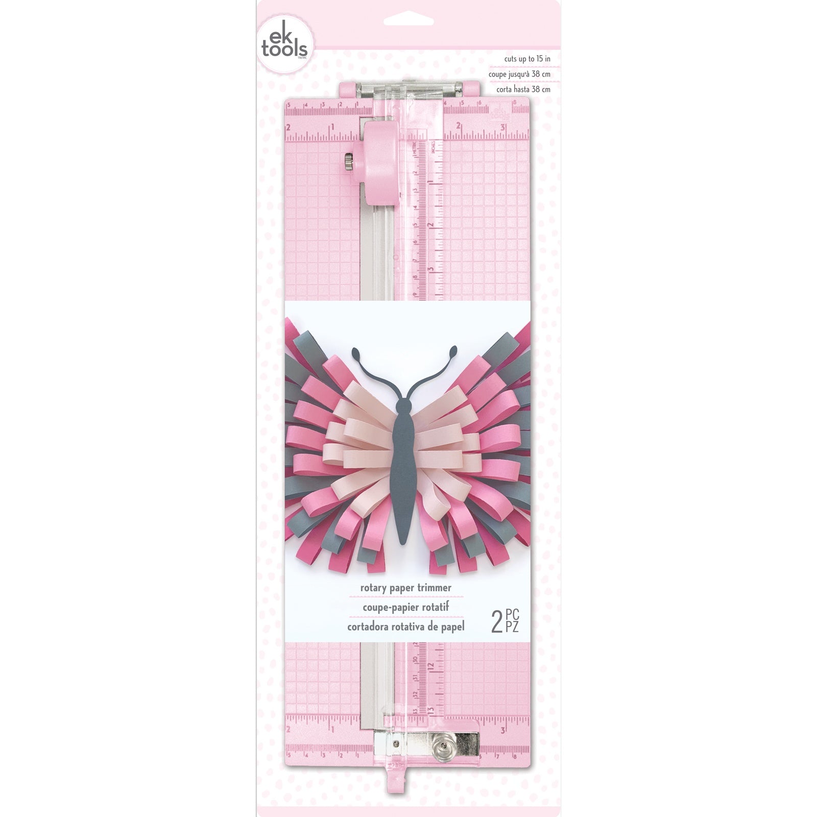 EK Success Craft Tweezers-Pink